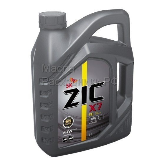 Масло моторное ZIC X7 FE 0W-30 (4л) 162616