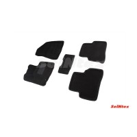 Ворсовые 3D коврики KIA SPORTAGE IV 2016- (Черные) комплект SEINTEX 86314