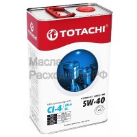 Масло моторное TOTACHI NIRO HD Synthetic CI-4,CH-4/SL 5W-40 (4л) 19404