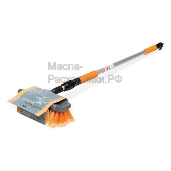 Швабра с насадкой для шланга, щеткой 25см и телескопической ручкой 200см AIRLINE ABH01