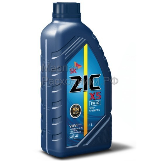 Масло моторное ZIC X5 5W-30 (1л) 132621