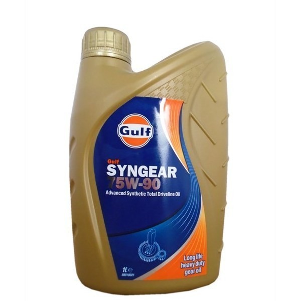 GULF трансмиссионное масло Syngear SAE 75W-90 GL-5/MT-1 (1л) 5056004121413