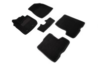 Ворсовые 3D коврики LADA X-Ray 2016- (Черные) комплект SEINTEX 87330