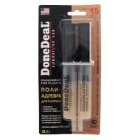 DD6580 Done Deal 15-мин эпокси-адгезив 28,4 гр в шприце для пластика (бежевый)