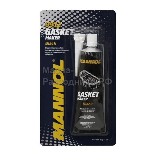 Герметик черный силиконовый MANNOL Gasket Maker BLACK (85 гр) 2408
