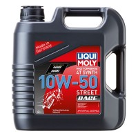 Масло моторное для 4-тактных мотоциклов LIQUI MOLY Motorbike 4T Synth Street Race 10W-50 (4л) 1686