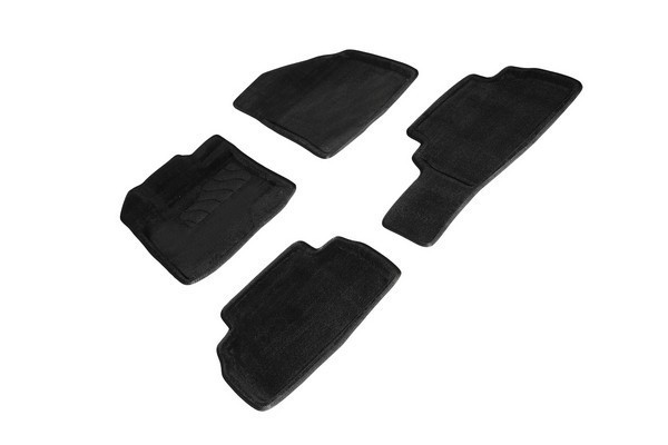 Коврики ворсовые 3D Geely Coolray 2020-н.в. черные (комплект) SEINTEX 97683
