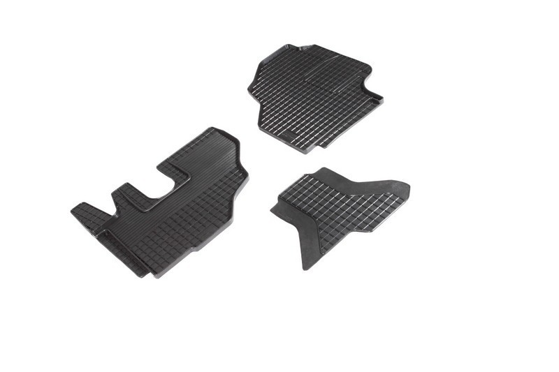 Коврики резиновые с рисунком "Сетка" JAC N56 2018-н.в. (комплект) 95585 SEINTEX