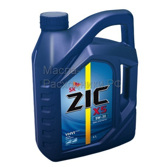 Масло моторное ZIC X5 5W-30 (6л) 172621