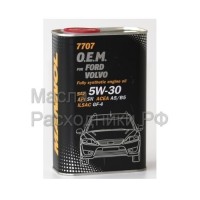 Масло моторное MANNOL (7707) O.E.M. for FORD VOLVO 5W-30 API SN/CF (1л) металл 4053