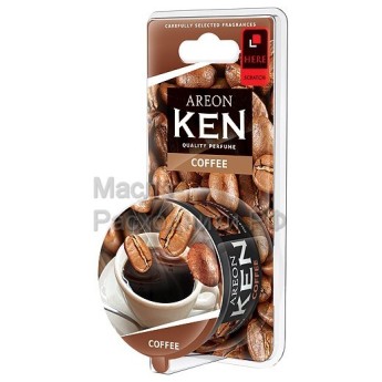 Ароматизатор для автомобиля AREON "KEN BLISTER" COFFEE (кофе) AKB09
