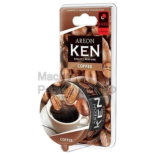 Ароматизатор для автомобиля AREON "KEN BLISTER" COFFEE (кофе) AKB09