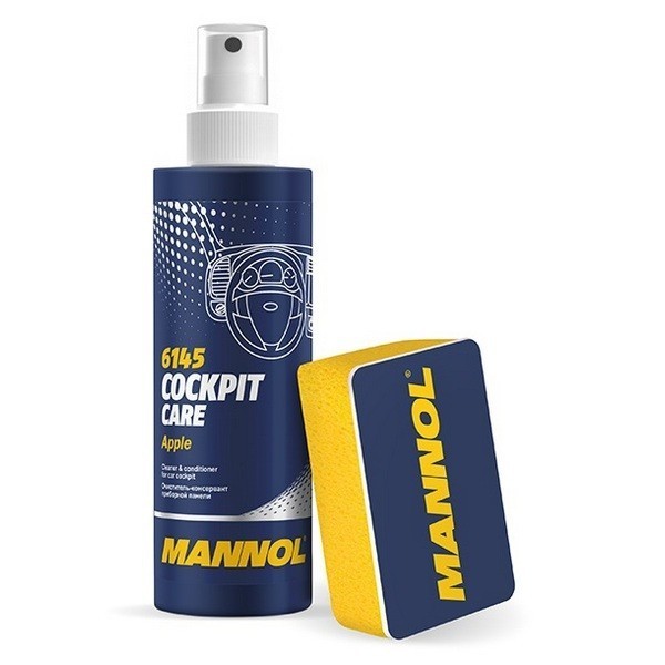 MANNOL 6145 Очиститель косервант приборной панели (яблоко) Cockpit-Care Apple 250 мл 2274