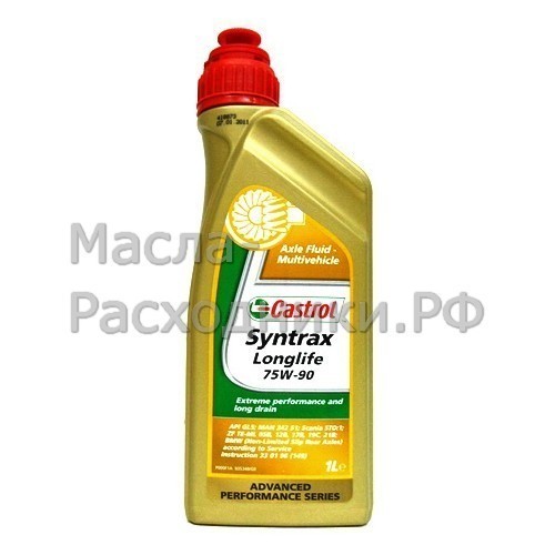 Масло трансмиссионное Castrol Syntrax Longlife 75W-90 (1л) 154F0A