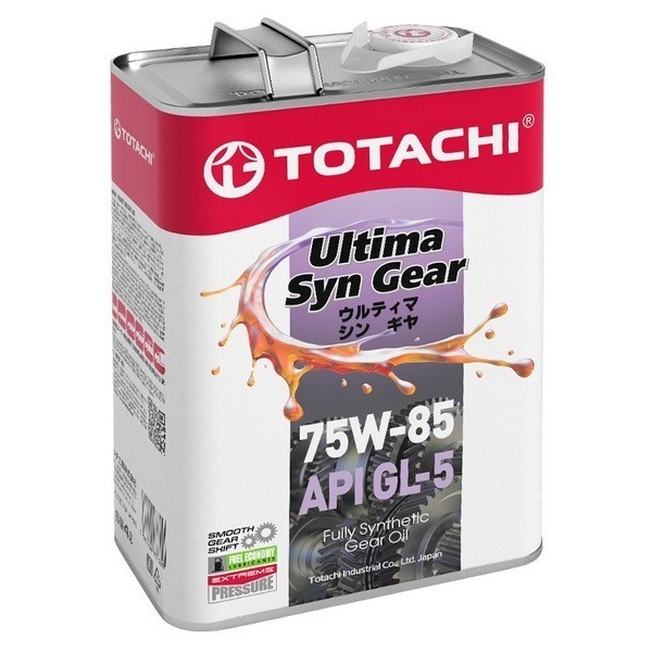 Масло трансмиссионное TOTACHI Ultima Syn Gear GL-5 75/85 (4л) G3204