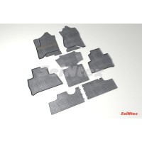 Коврики резиновые с рисунком "Сетка" CADILLAC ESCALADE IV 2014- / Chevrolet Tahoe IV 2014-н.в. (комплект) SEINTEX 86818