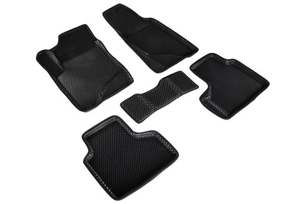 Коврики 3D EVA "РОМБ" Chevrolet NIVA 2002-2020 / Lada NIVA Travel 2020-н.в. черные (комплект) 98521 SEINTEX