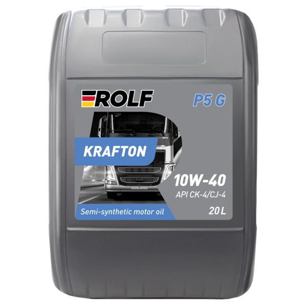 Масло моторное 10W-40 ROLF KRAFTON P5 G CK-4 E9-16/E6-16/E7-16 (20 л) 322681