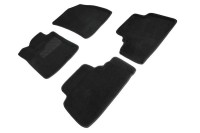 Коврики ворсовые 3D Haval Jolion 2WD 2021-н.в. черные (комплект) SEINTEX 96900