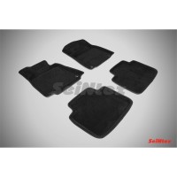 Ворсовые 3D коврики LEXUS GS III 2008-2012 (Черные) комплект SEINTEX 81965