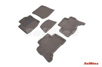 SEINTEX Ворсовые 3D коврики TOYOTA Land Cruiser PRADO 150 2009-2014 серые (комплект) 87921