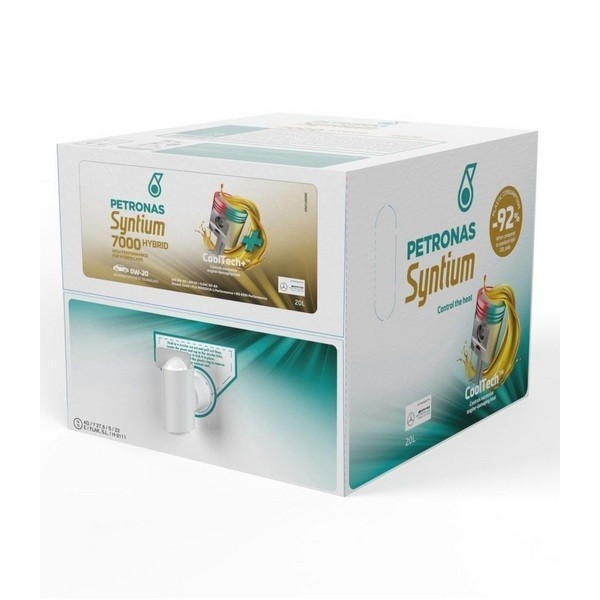 Масло моторное PETRONAS SYNTIUM 7000 HYBRID 0W-20 (20л) (BiB) 70803RY1EU