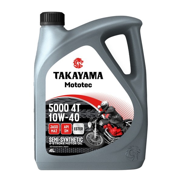 Масло моторное 4T 10W-40 TAKAYAMA Mototec 5000 SM JASO MA-2 (4л) (АКЦИЯ 4л по цене 3л) 101407