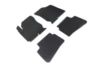 Коврики резиновые с рисунком "Сетка" KIA CEE'D 2007-2012 (комплект) SEINTEX 00451