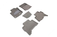 SEINTEX Ворсовые 3D коврики TOYOTA Land Cruiser PRADO 150 2013- серые (комплект) 81972