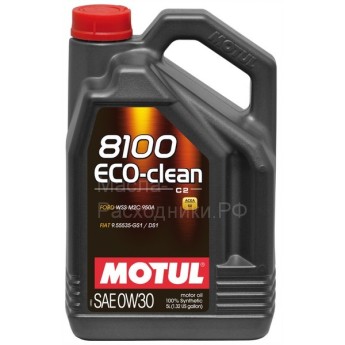 Масло моторное Motul 8100 Eco-clean 0W-30 (5л) 102889