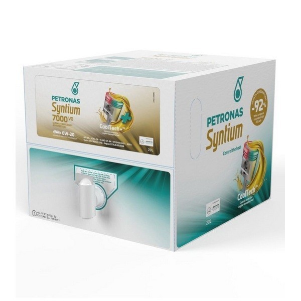 Масло моторное PETRONAS SYNTIUM 7000 VO 0W-20 (20л) (BiB) 70721RY1EU