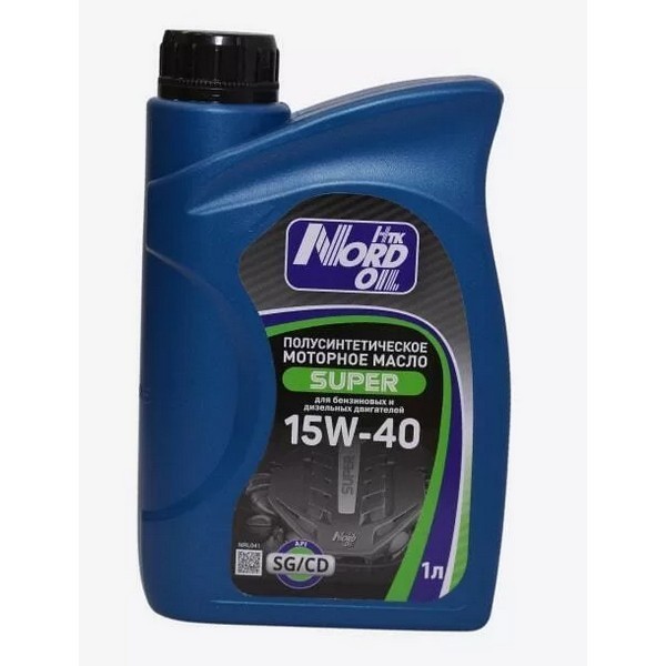 Масло моторное NORD OIL Super 15W-40 SG/CD (1л) NRL041