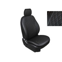 Чехлы из экокожи Ромб для Volkswagen Tiguan I rest 2011-2017 (комплект) SEINTEX 97557