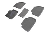 Коврики ворсовые 3D Hyundai Tucson IV 2021-н.в. серые (комплект) SEINTEX 96497