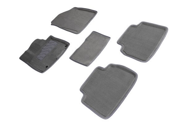 Коврики ворсовые 3D Hyundai Tucson IV 2021-н.в. серые (комплект) SEINTEX 96497