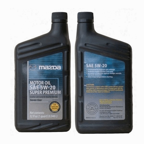Масло моторное 0000-77-5W-20-QT Mazda Super Premium 5W-20 SM (1л)