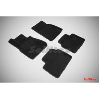 Ворсовые 3D коврики LEXUS LS IV 2007- (Черные) комплект SEINTEX 81967
