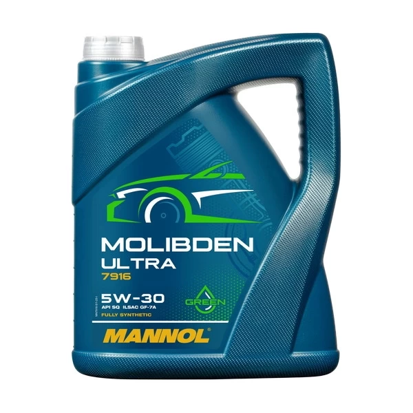 MANNOL 7916 масло моторное Molibden Ultra 5W-30 SQ ILSAC GF-7A (5л) 79165
