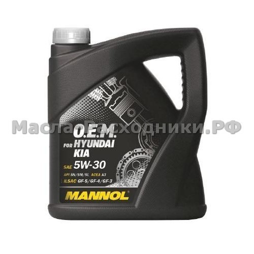 Масло моторное MANNOL O.E.M. for HYUNDAI KIA 5W-30 (4л) 1071