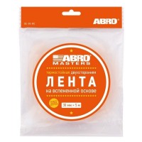 ABRO Лента клейкая двухсторонняя белая (30мм х 5м) Abro Master OE-30-RW