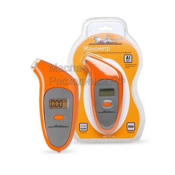 Манометр цифровой металлический с подсветкой 7 АТМ AIRLINE APRMD06