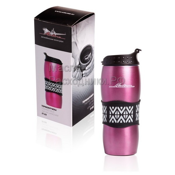 Термокружка 330 мл., красная AIRLINE IT03