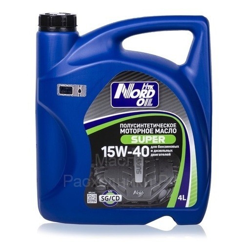 Масло моторное NORD OIL Super 15W-40 SG/CD (4л) NRL042