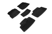 Коврики ворсовые 3D Jeep Grand Cherokee IV Rest 2013-2021 черные (комплект) SEINTEX 97607