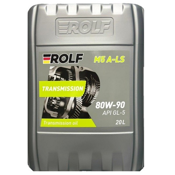 Масло трансмиссионное ROLF Transmission M5 A-LS 80W-90 GL-5 (20л) 100587