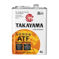 Масло трансмиссионное TAKAYAMA ATF Multivechicle (4л) 605049