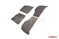 SEINTEX Ворсовые 3D коврики TOYOTA Land Cruiser 200 2012- серые (комплект) 85521