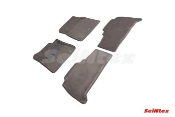 SEINTEX Ворсовые 3D коврики TOYOTA Land Cruiser 200 2012- серые (комплект) 85521