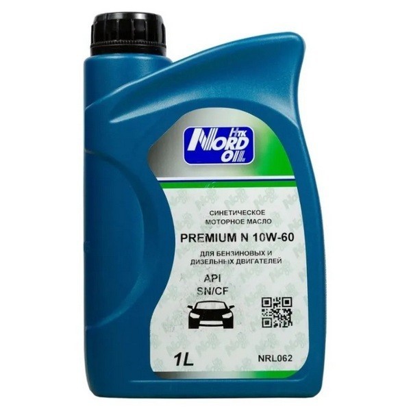 Масло моторное NORD OIL Premium N 10W-60 SN/CF (1л) NRL062