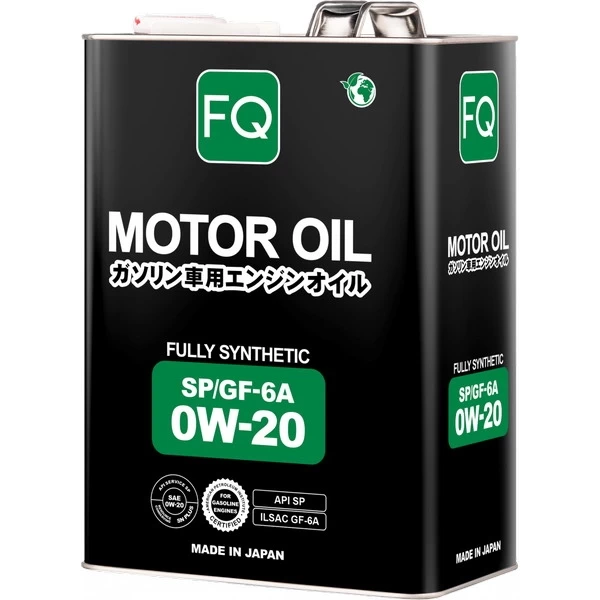 Масло моторное FQ FULLY SYNTHETIC SP/GF-6A 0W-20 (4л) FM006FS